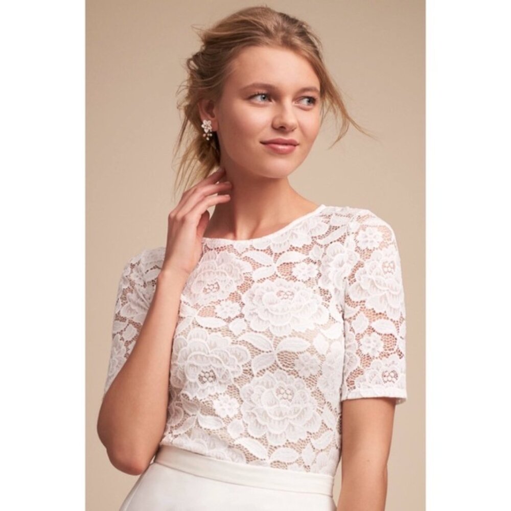 BHLDN Jive Lace Top Size S